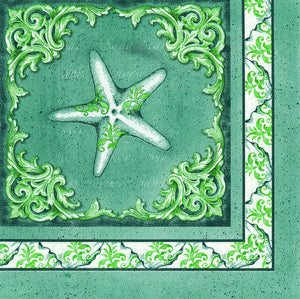 Open image in slideshow, Oak Patch Gifts Napkin: Oceanus Collection - Starfish (6PK)
