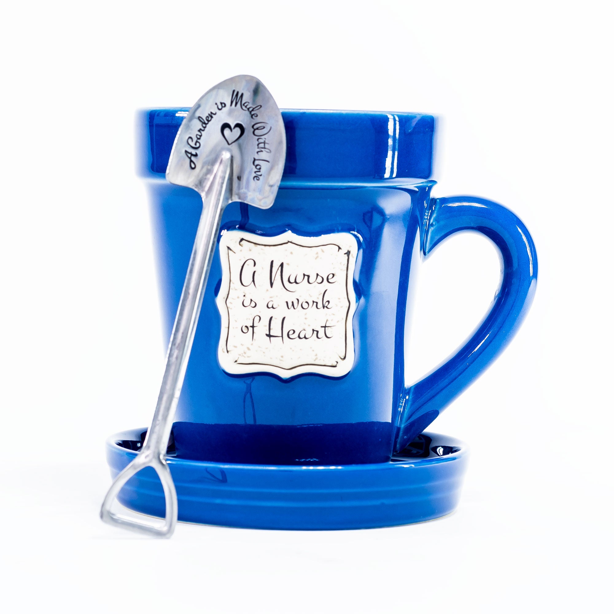 Flower Pot Mug: Med Blue - Nurse