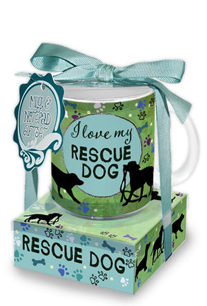 Oak Patch Gifts Mug & Note Stack: Rescue Dog