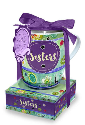 Oak Patch Gifts Mug & Note Stack: Sisters