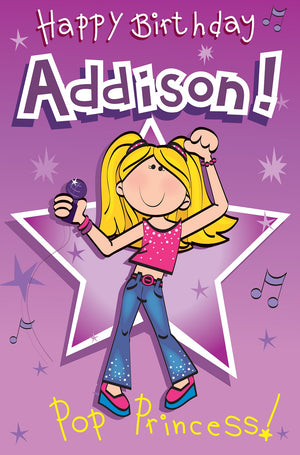 Singing Card- Addison