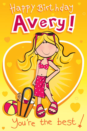 Singing Card- Avery