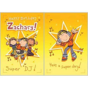 Singing Card- Zachary